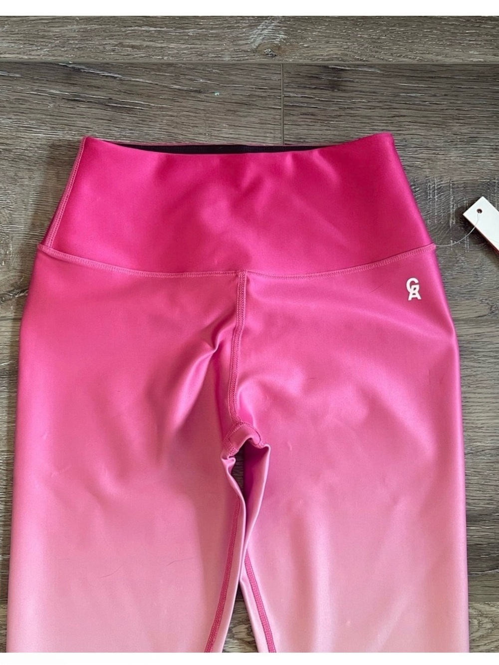 Good American Pink Ombré Leggings High Waisted Sculpting Fit NWT Size 1 - Picture 7 of 8